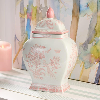 Mrs. H by Dee Hilfiger 13" Porcelain Ginger Jar