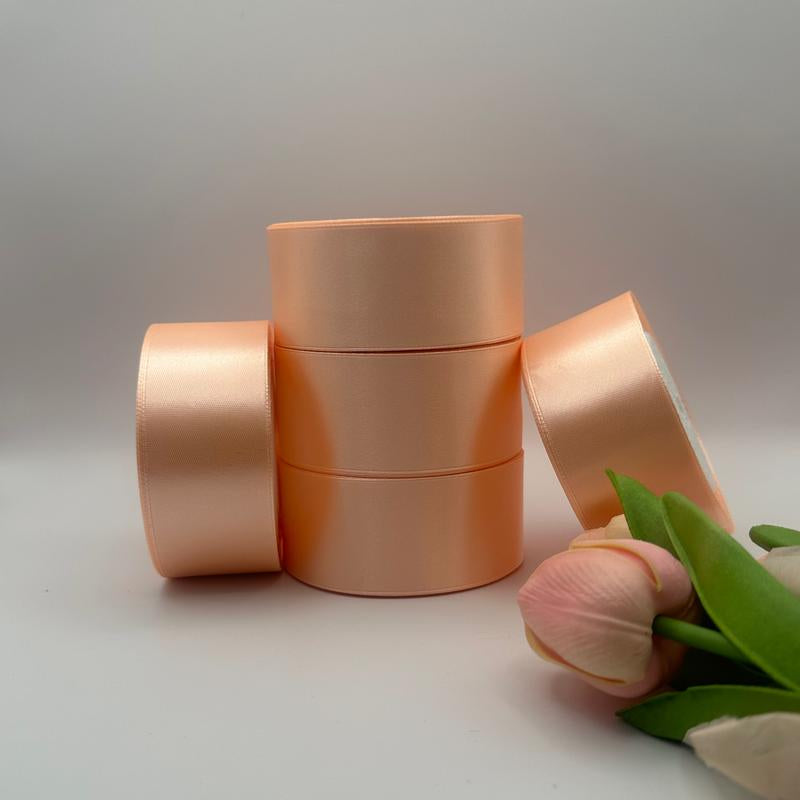 Eternal Roses Satin Ribbon - 25 Yards, 1.5" Width, 5 Rolls, Multi-Purpose Decorative Ribbon Rosas Eterna