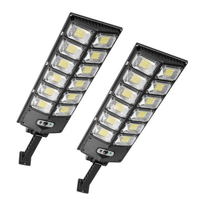 Solar Street Light Outdoor Solar Parking Lot Light, LED Wide Angle Lamp with Motion Sensor IP67 Waterproof Commercial Lighting Modern，Dealsforyoudays